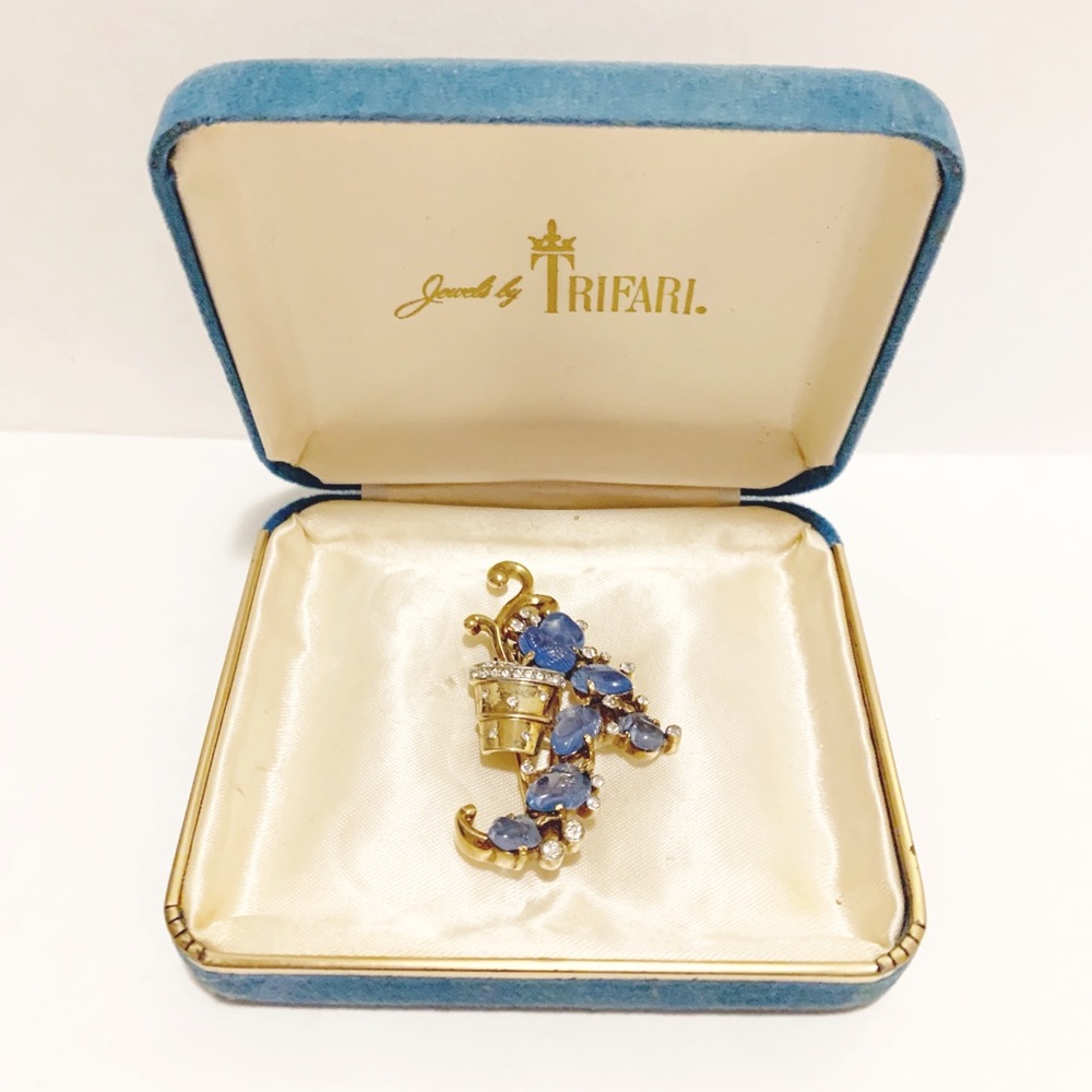 Crown Trifari Alfred Philippe Fruit Salad Brooch